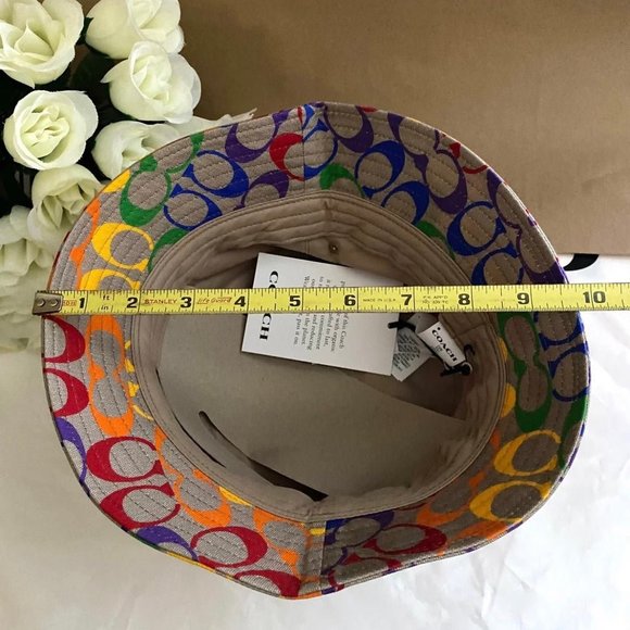 coach rainbow signature Bucket Hat C9122 - Picture 9 of 9